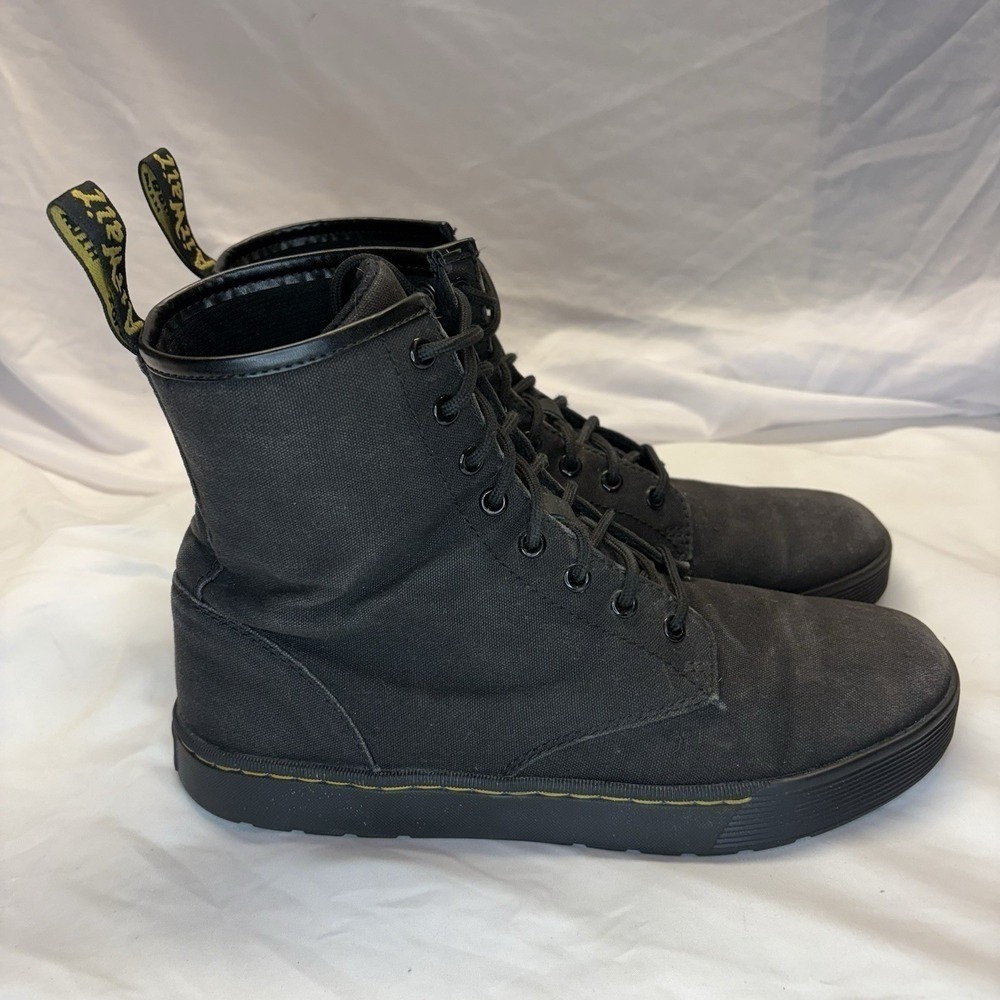 Dr. Martens CAIRO CHUKKA Canvas Black Boots Unisex Size US Men's 10 Women's 11